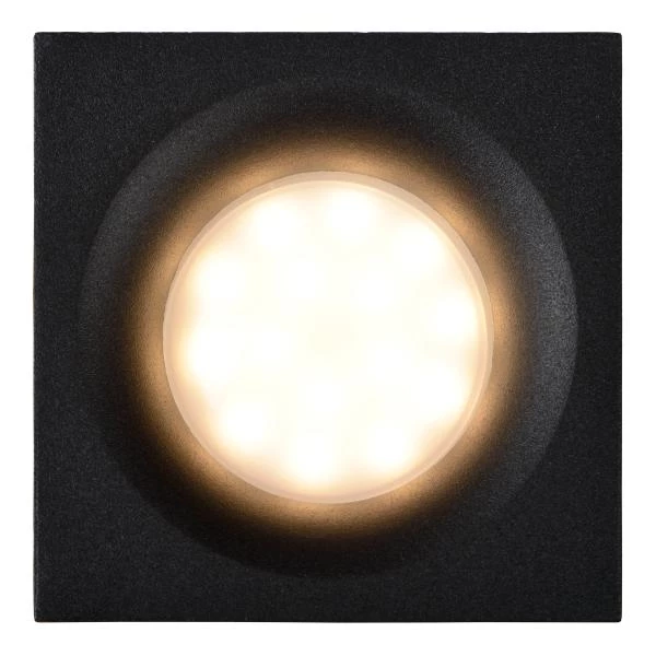 Lucide ZIVA - Recessed spotlight Bathroom - 1xGU10 - IP44 - Black - detail 1